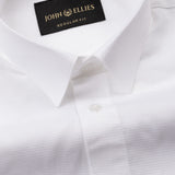 Arvoth White Cotton Textured Shirt