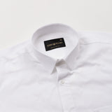 Arvoth White Cotton Textured Shirt