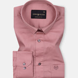Arvoth Pink Cotton Textured Shirt