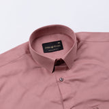 Arvoth Pink Cotton Textured Shirt