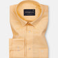 Arvoth Yellow Cotton Textured Shirt - John Ellies