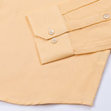 Arvoth Yellow Cotton Textured Shirt