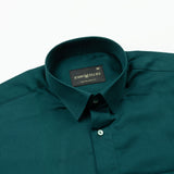 Arvoth Green Cotton Textured Shirt