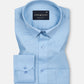 Arvoth Sky Blue Cotton Textured Shirt - John Ellies