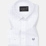 Faryn Grey Stripe Linen Shirt