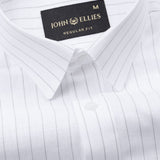 Faryn Grey Stripe Linen Shirt