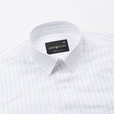 Faryn Grey Stripe Linen Shirt