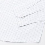 Faryn Grey Stripe Linen Shirt