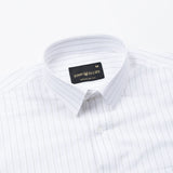 Faryn Olive Stripe Linen Shirt