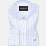 Faryn Blue Stripe Linen Shirt
