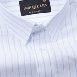 Faryn Blue Stripe Linen Shirt