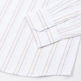 Faryn Orange Stripe Linen Shirt