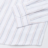 Faryn Navy Blue Stripe Linen Shirt