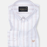 Faryn Brown Stripe Linen Shirt