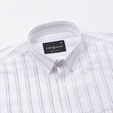 Faryn Brown Stripe Linen Shirt