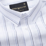 Faryn Multi Blue Stripe Linen Shirt