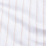 Faryn Multi Orange Stripe Linen Shirt
