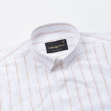 Faryn Multi Orange Stripe Linen Shirt