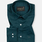 Linfro Green Front Placket Plain Cotton Shirt - John Ellies
