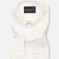Linfro Cream Front Placket Plain Cotton Shirt - John Ellies