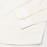 Linfro Cream Front Placket Plain Cotton Shirt