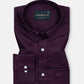 Linfro Purple Front Placket Plain Cotton Shirt - John Ellies