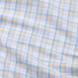 Strovic Blue Check Linen Shirt