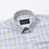Strovic Blue Check Linen Shirt