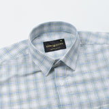 Strovic Green Check Linen Shirt