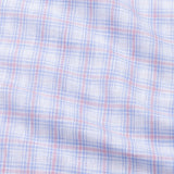Strovic Powder Blue Check Linen Shirt