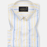 Bruce Yellow Stripe Linen Shirt