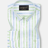 Bruce Green Stripe Linen Shirt