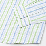 Bruce Green Stripe Linen Shirt