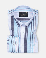 Bruce Blue Stripe Linen Shirt
