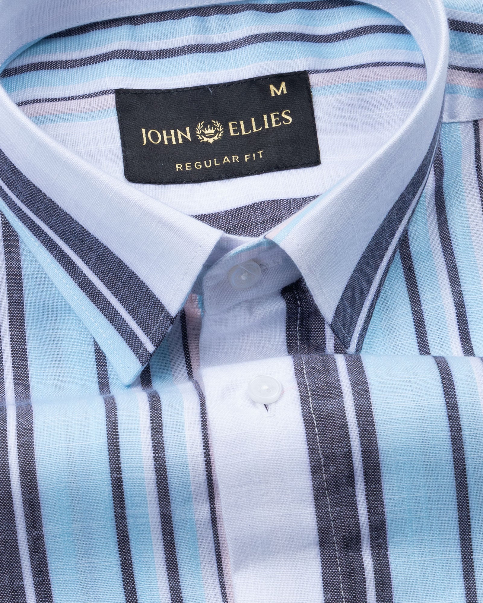 Bruce Blue Stripe Linen Shirt - John Ellies
