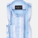 Bruce Blue With Black Stripe Linen Shirt - John Ellies