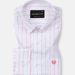 Flaen Pink Strips Linen Shirt - John Ellies