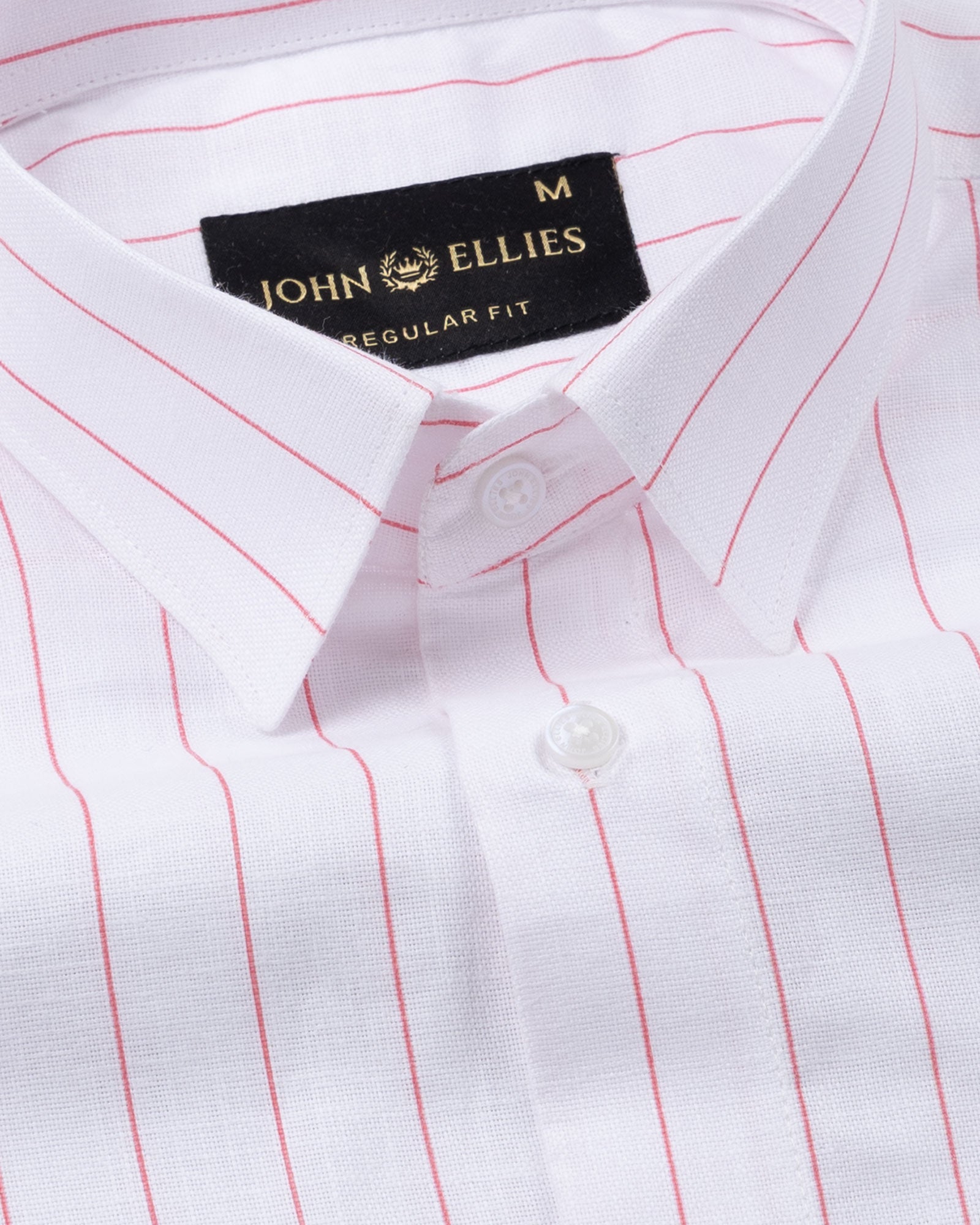 Flaen Pink Strips Linen Shirt - John Ellies