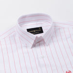 Flaen Pink Strips Linen Shirt - John Ellies