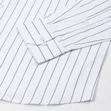 Flaen Navy Blue Strips Linen Shirt - John Ellies