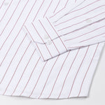 Flaen Maroon Strips Linen Shirt - John Ellies