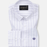 Flaen Blue Strips Linen Shirt - John Ellies