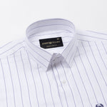Flaen Blue Strips Linen Shirt - John Ellies