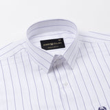 Flaen Blue Strips Linen Shirt - John Ellies