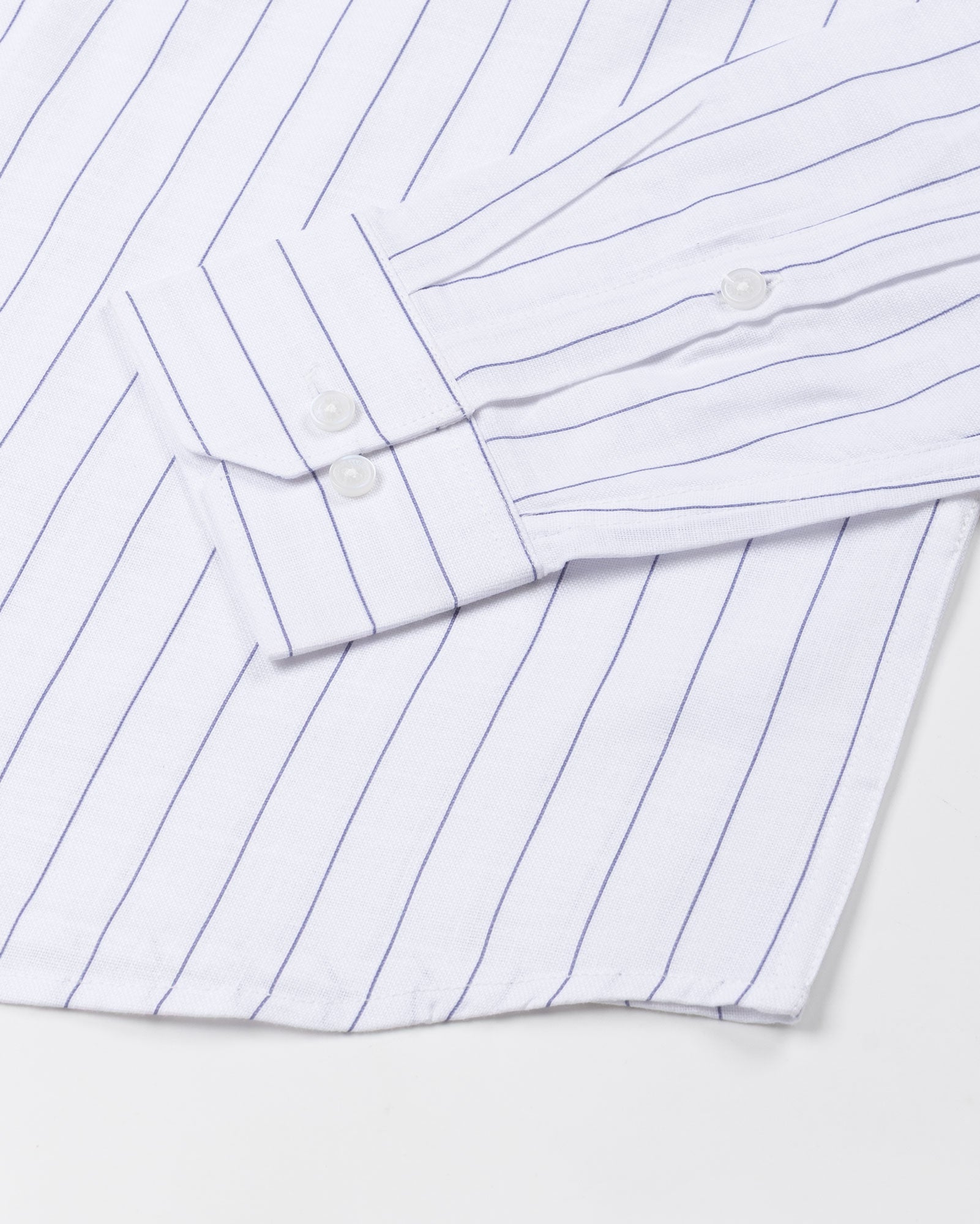 Flaen Blue Strips Linen Shirt - John Ellies