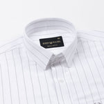 Flaen Grey Strips Linen Shirt - John Ellies
