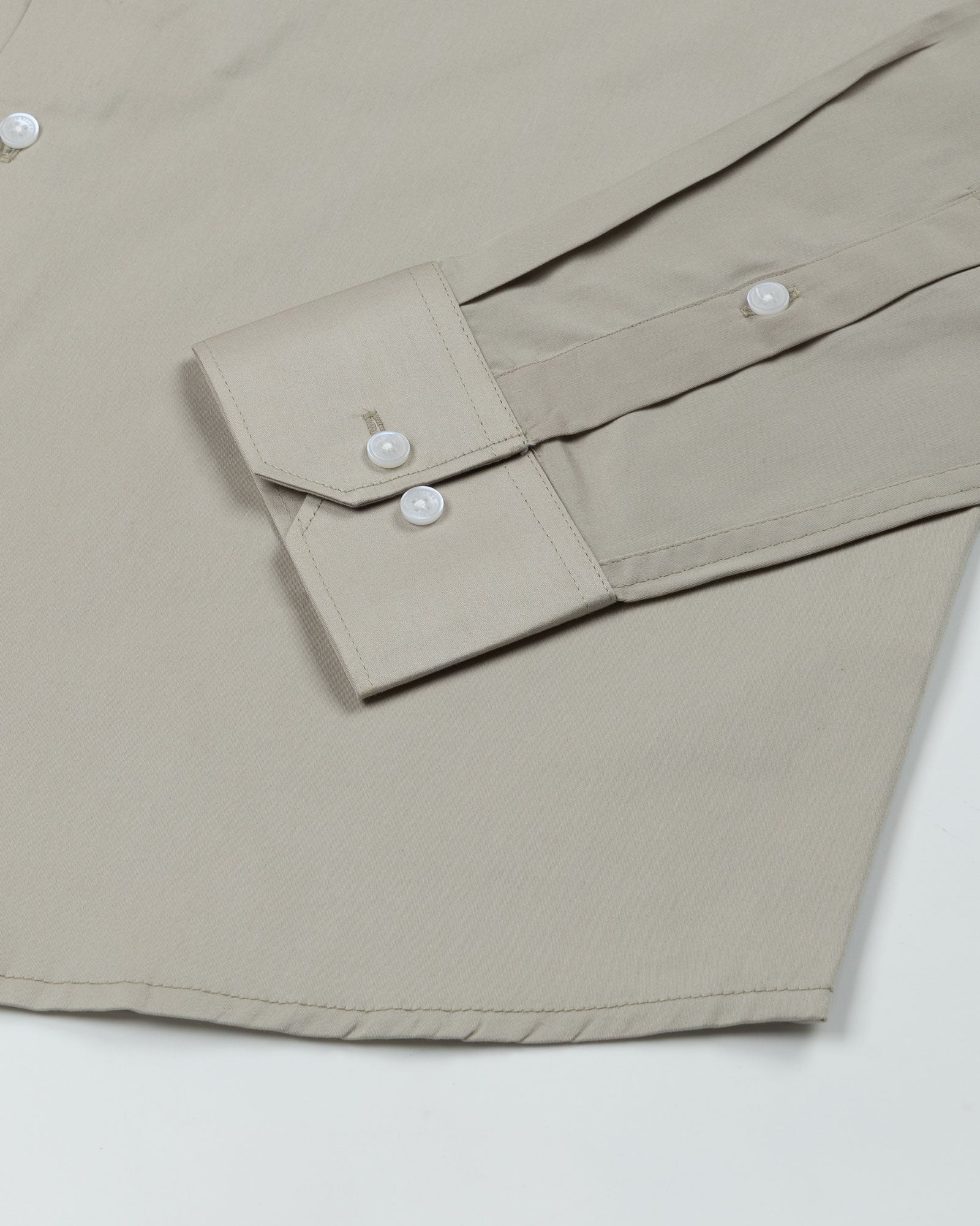 Ronwep Olive Plain Cotton Shirt - John Ellies