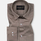 Ronwep Brown Plain Cotton Shirt - John Ellies
