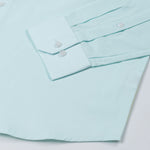 Ronwep Cyan Plain Cotton Shirt - John Ellies