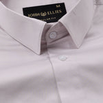 Ronwep Light Pink Plain Cotton Shirt - John Ellies